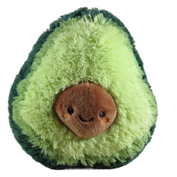 Plush Avocado Toy Squishable 9in Soft Polyester Kids Soft Stuffed Animal Food - Picture 6 of 15